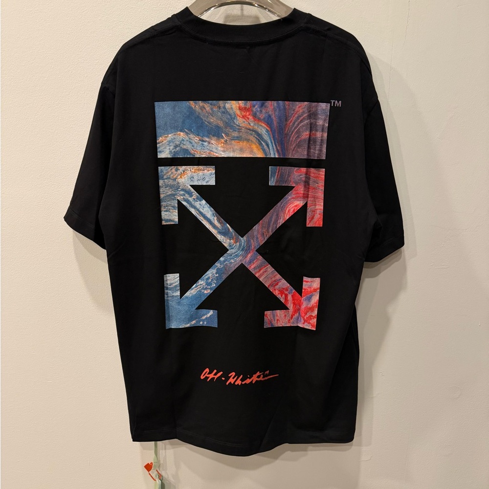 Off-White Multicolor Arrows Black Tee